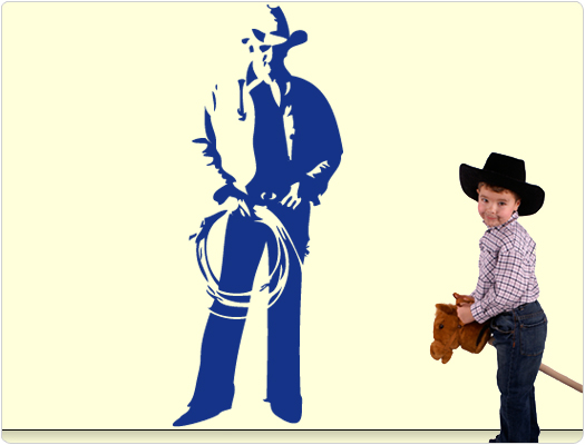 Cowboy - Wandtattoo Wandaufkleber