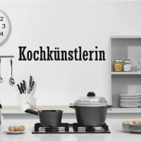 Kochkünstlerin - Wandtattoo