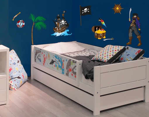 Wandsticker Piraten Set