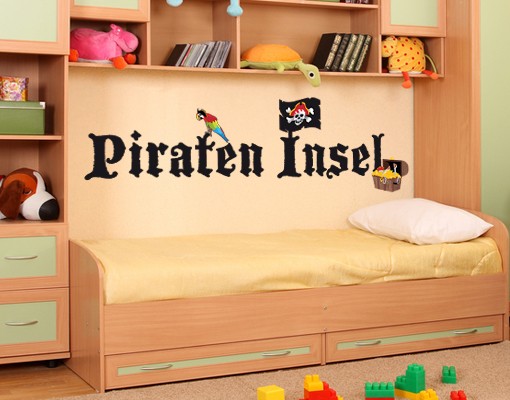 Wandsticker Pirateninsel