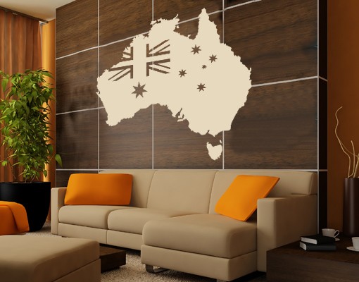 Wandtattoo Australien