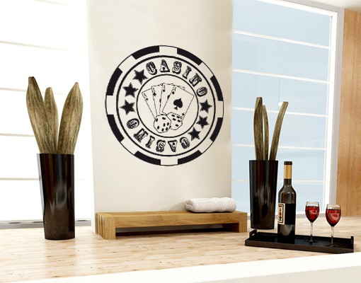 Wandtattoo Casino
