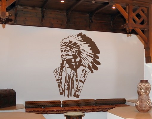 Wandtattoo Indianer
