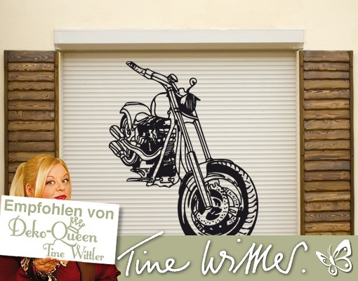 Wandtattoo Motorrad