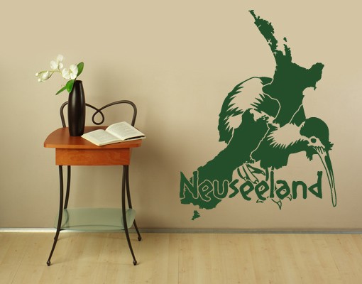 Wandtattoo Neuseeland