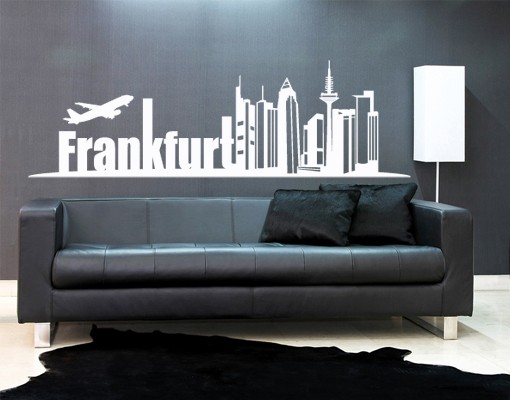 Wandtattoo Skyline Frankfurt