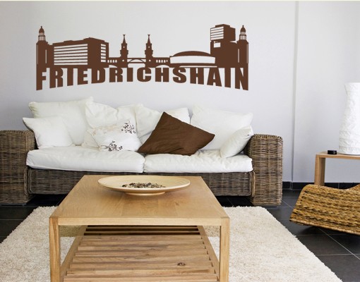 Wandtattoo Skyline Friedrichshain