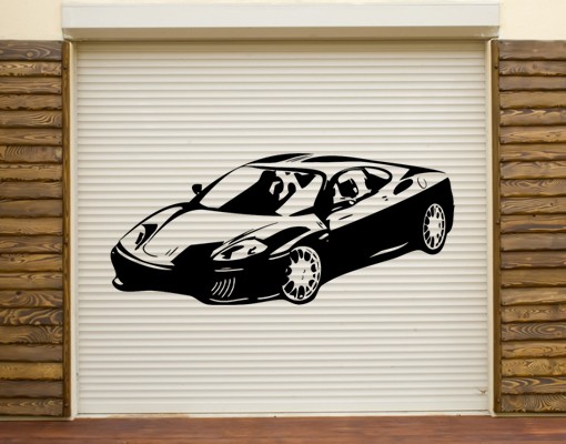 Wandtattoo Sportwagen